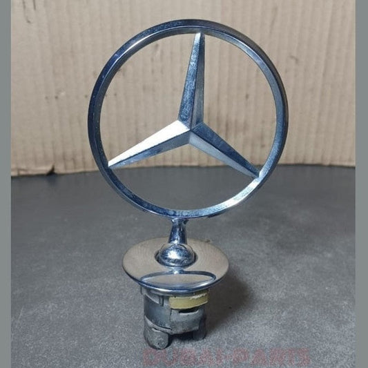Front Hood Ornament Mounted Star Emblem Fit For Mercedes Benz C E S AMG Silver