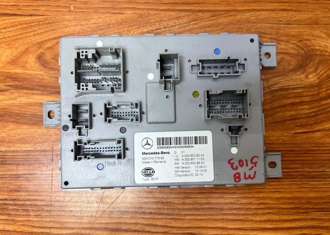 2014-2020 Mercedes-Benz C200 Rear SAM Body Control Module A2059008304 W205 OEM