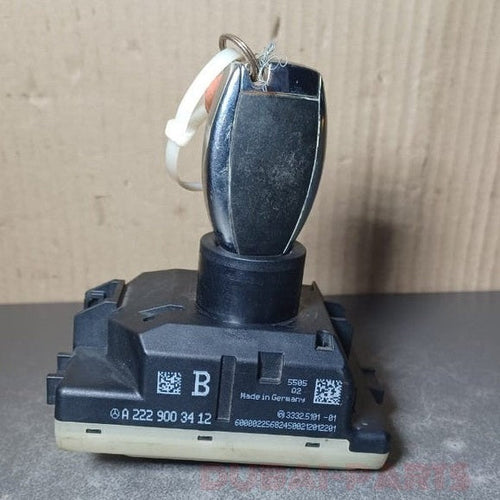 17-20 MERCEDES S400 W222 IGNITION START STOP SWITCH MODULE BUTTON WITH KEY A222 9003412 OEM