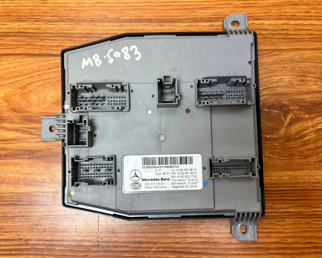 2018-2019 Mercedes-Benz S450 SAM Control Module A2229003916 S-Class W222 OEM