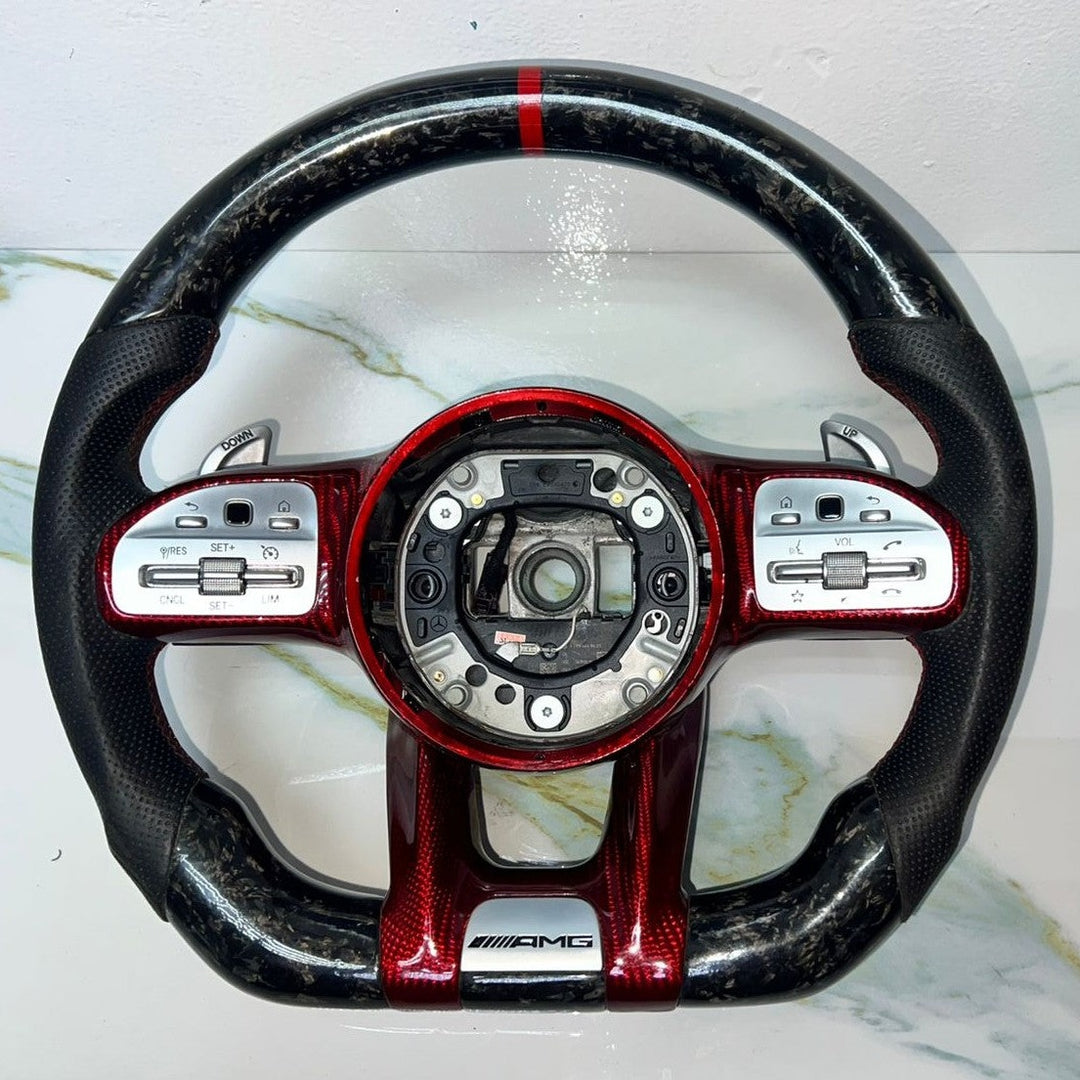 Mercedes W205 AMG Steering Wheel Multi Function Sport Assembly W \ Paddle Shifts
