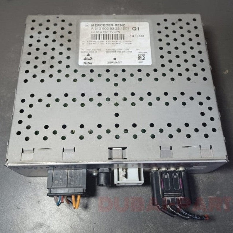 جهاز تحكم رقمي أصلي متعدد الوسائط للراديو والتلفزيون من مرسيدس W212، رقم القطعة A212 9009322، أصلي من الشركة المصنعة.