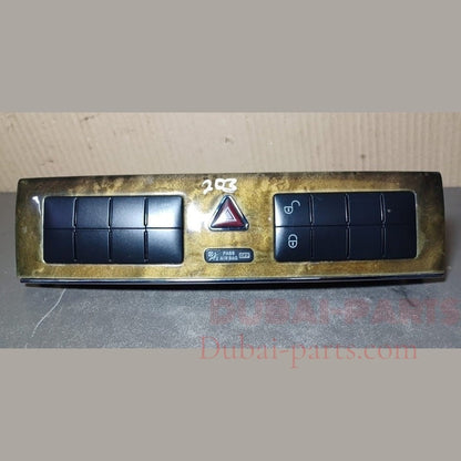 2005-2007 MERCEDES-BENZ C-CLASS W203 HAZARD HEATED UNLOCK CONTROL SWITCH TRIM A203 8702510 OEM