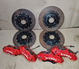 08-14 Mercedes W204 W212 Front & Rear Left & Right Brembo Brake Calipers & Discs