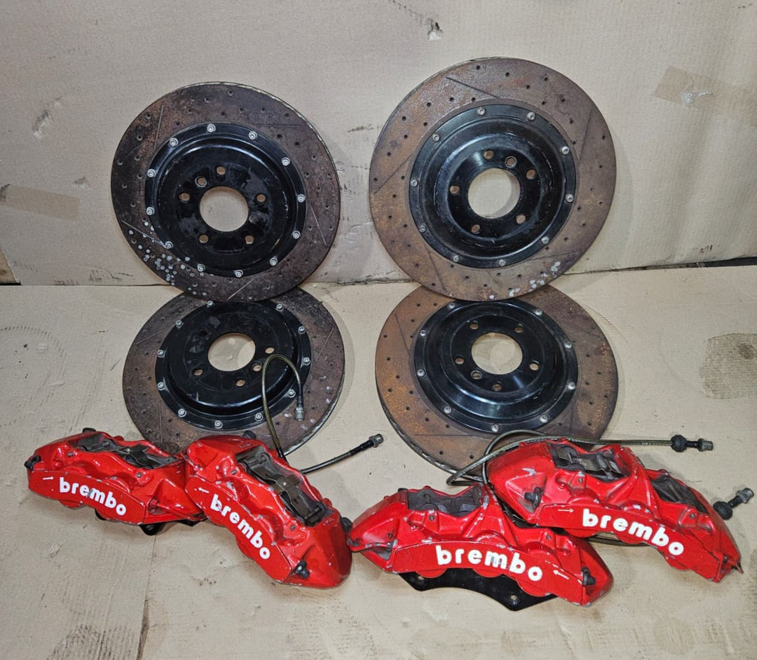 08-14 Mercedes W204 W212 Front & Rear Left & Right Brembo Brake Calipers & Discs