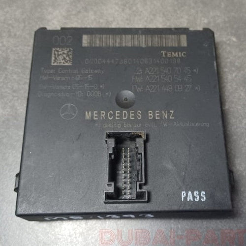 07-13 Mercedes-Benz W221 S550 S63 Central Gateway Control Module A221 5407045 OEM