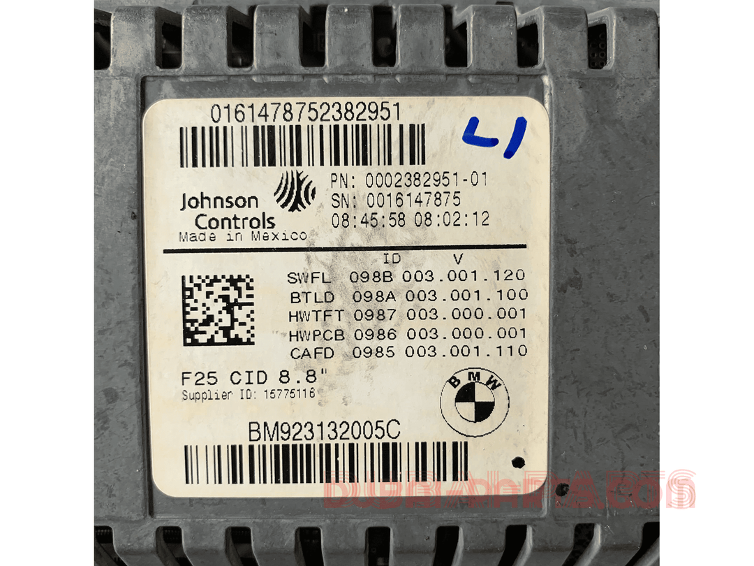 Display BMW X3 F25 9231320 2013