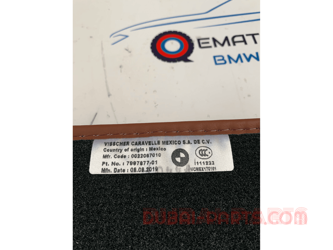 Set of floor mats with edge binding Bmw G06 X6