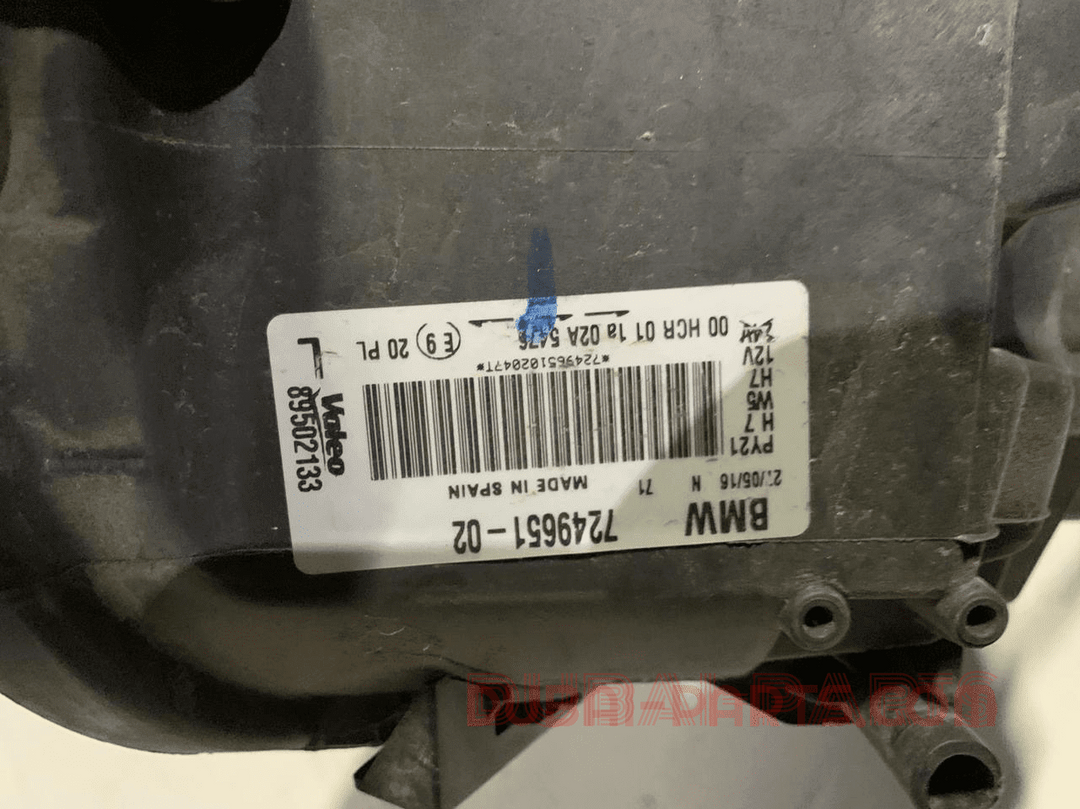 Headlight 116i E87 None Zenon Left Side 7249651