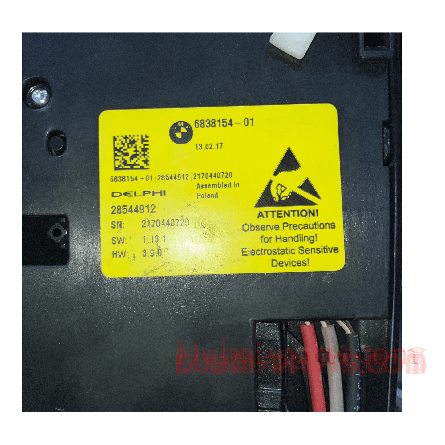 بي إم دبليو X3، G01-6838154، وحدة التحكم المركزية للسقف، منتج أصلي من العلامة التجارية