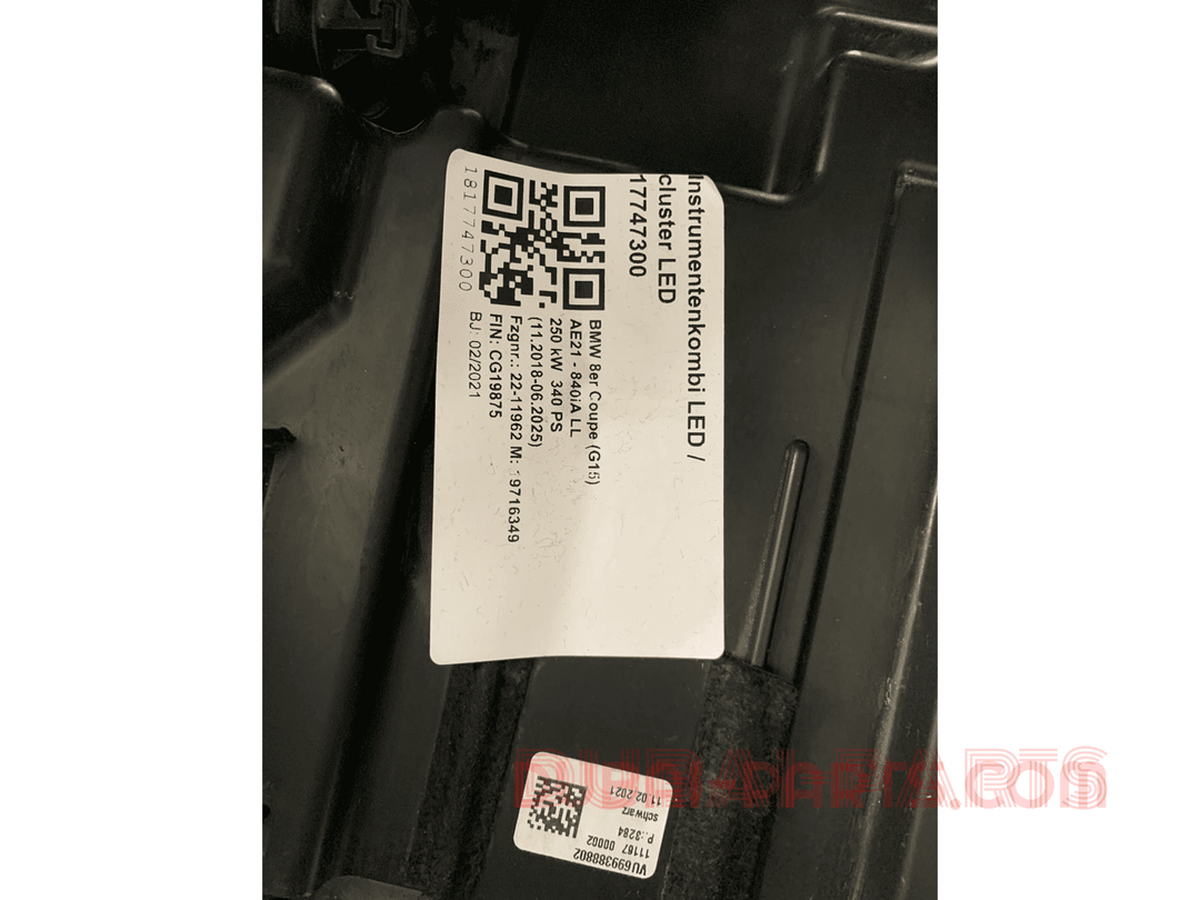 Bmw 8 series coupe 840i G15 LHD dashboard
