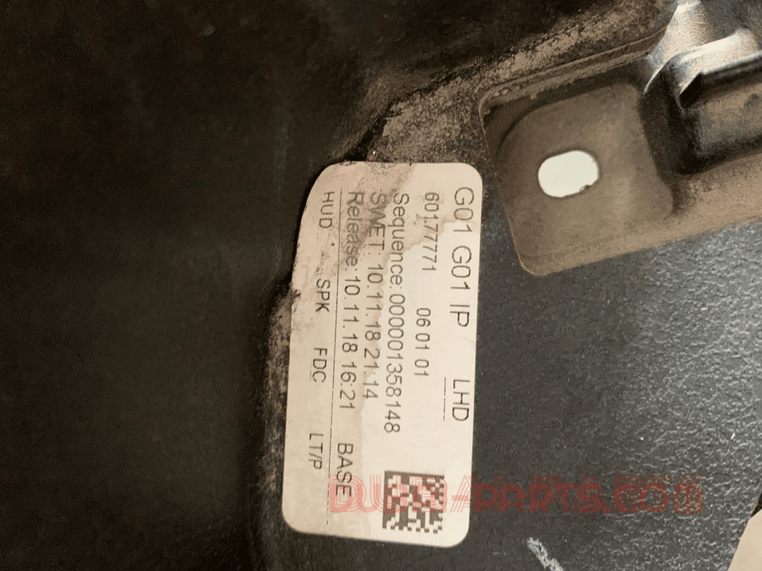 Bmw X3 Dashboard G01 LHD 2018 to 2023