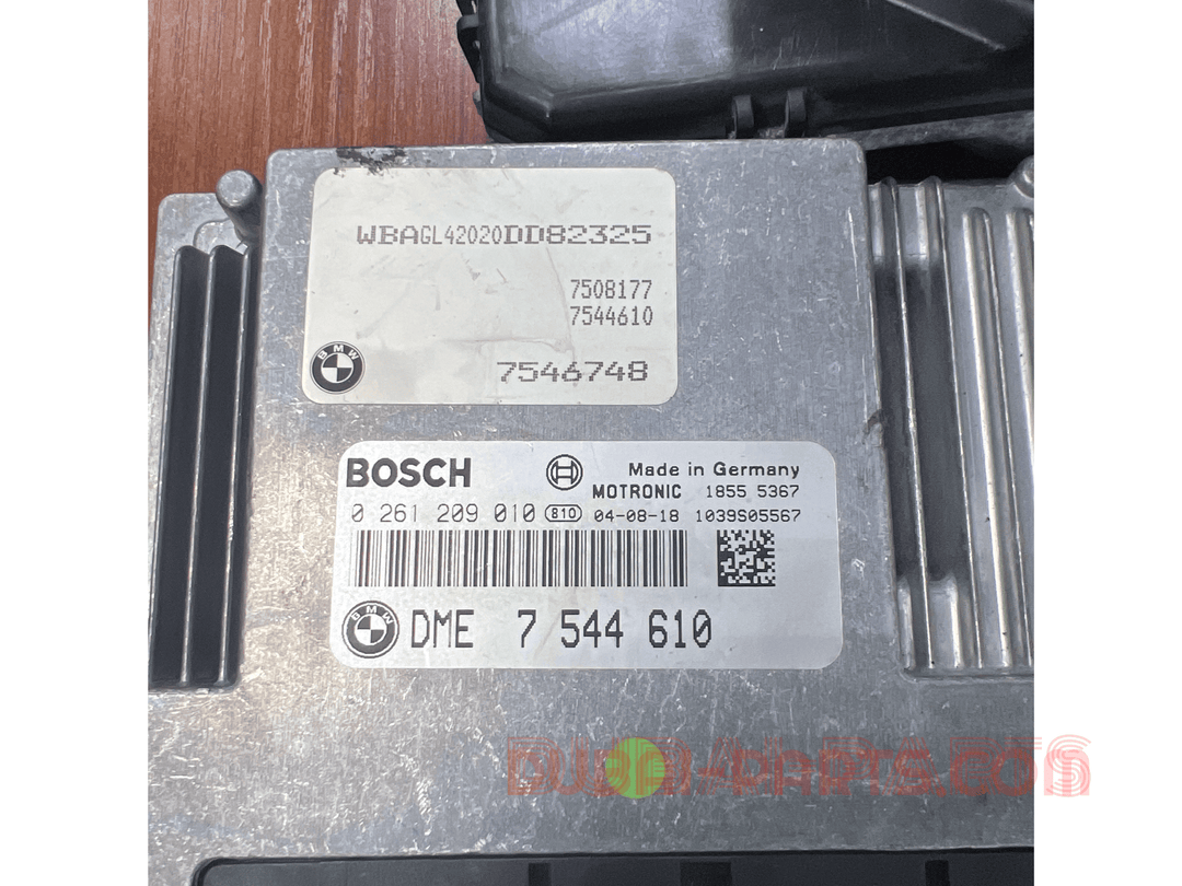 BMW 735i N62 E65 2004 ENGINE CONTROL ECU KIT 7544610 Genuine Product used