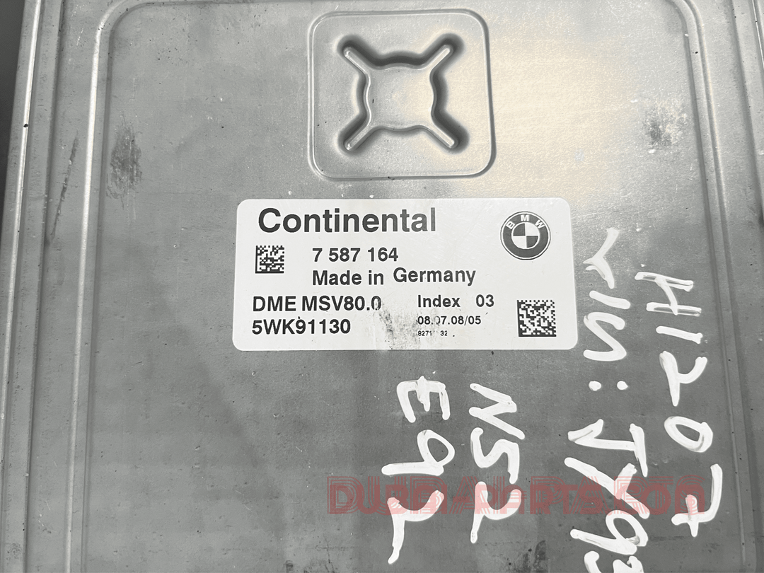 BMW 323i N52N E92 2008 ENGINE CONTROL ECU SET MSV80.0  7587164