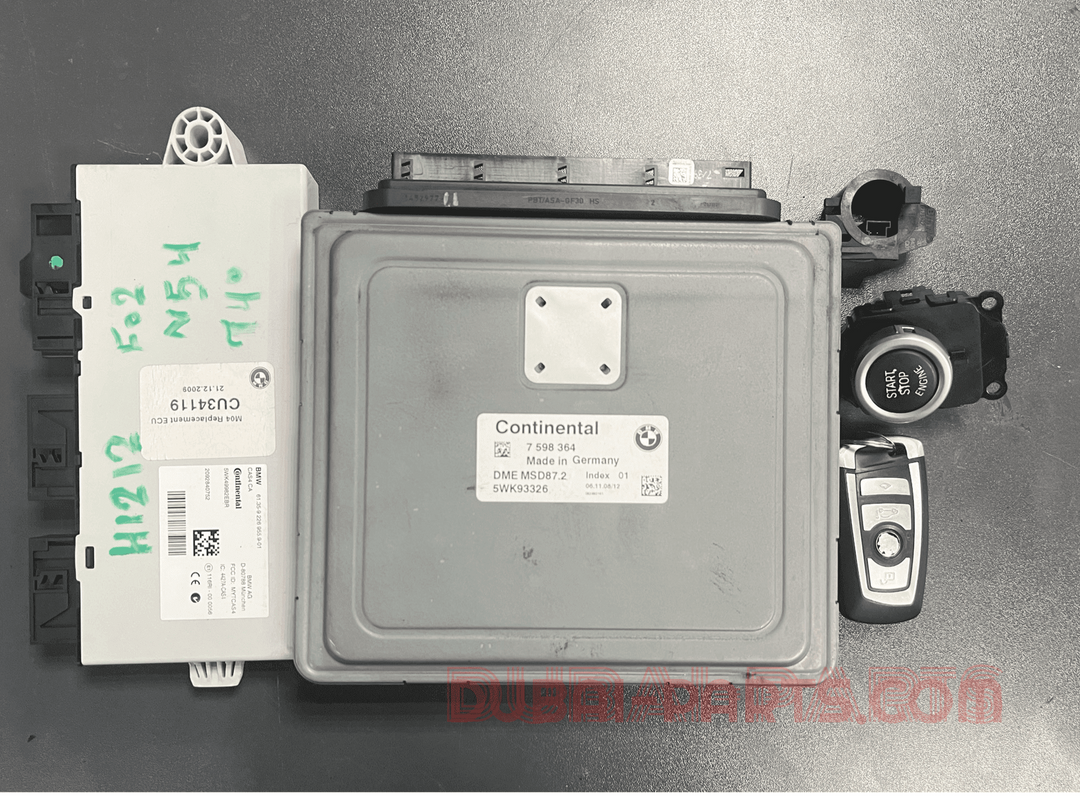 BMW 740i N54 F01 2008 MSD87.2 ENGINE CONTROL ECU SET 7598364 Genuine Product used