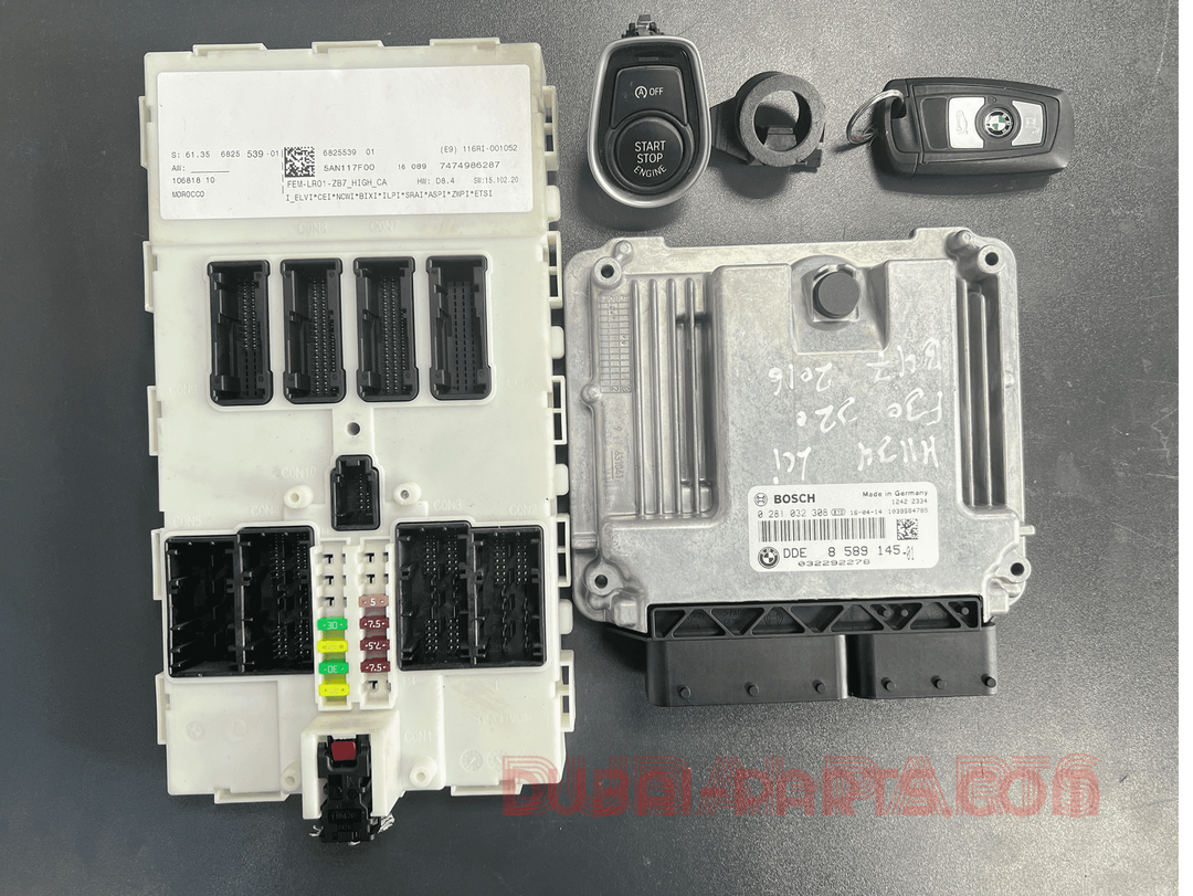 BMW 320d B47 F30 LCI 2016 ENGINE CONTROL ECU UNIT SET 8589145