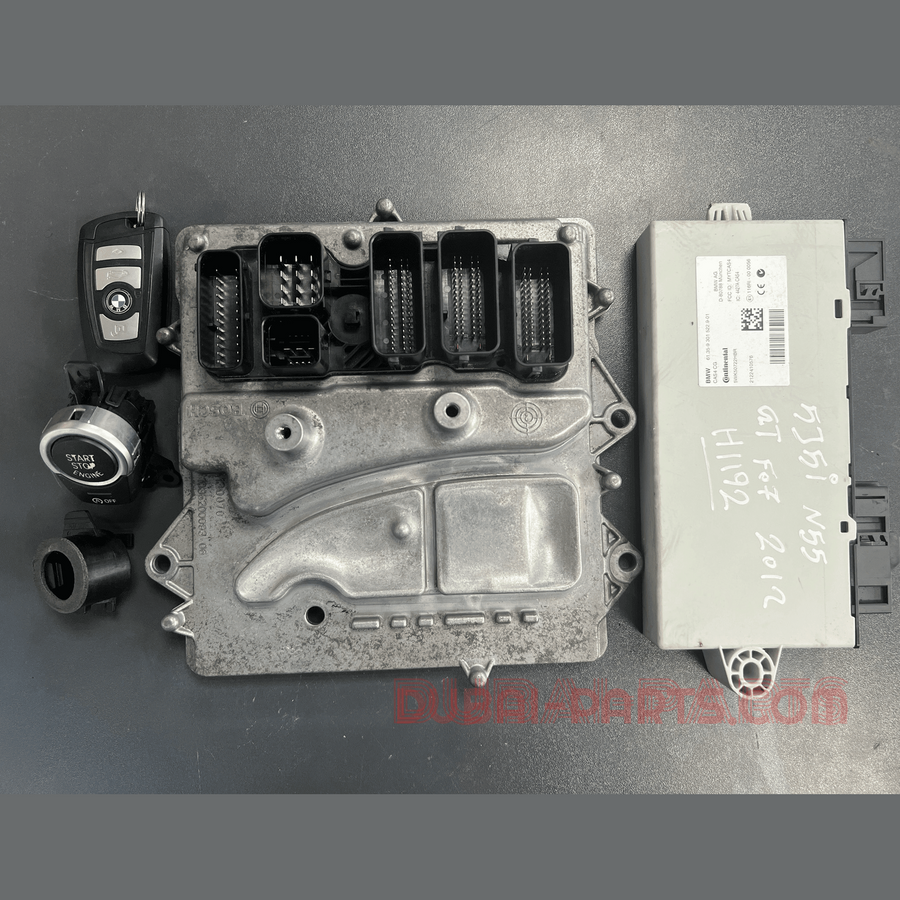 BMW 535i N55 F07 2012 MOTORSTEUERGERÄT ECU MODUL SET 8606309 Originalteil gebraucht