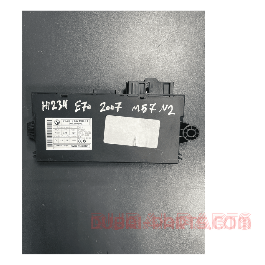 BMW E70. X5 CAS 3 THEFT LOCK CONTROL MODULE 9147190 Genuine Product used