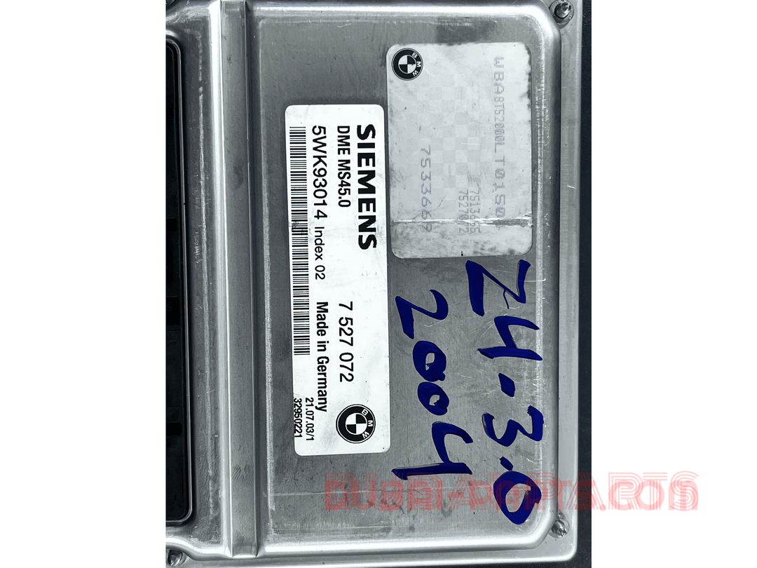 BMW Z4 E85 3.0 /2004  M54 192HP Engine ECU Control Unit Module DME 7527072 Automatic
