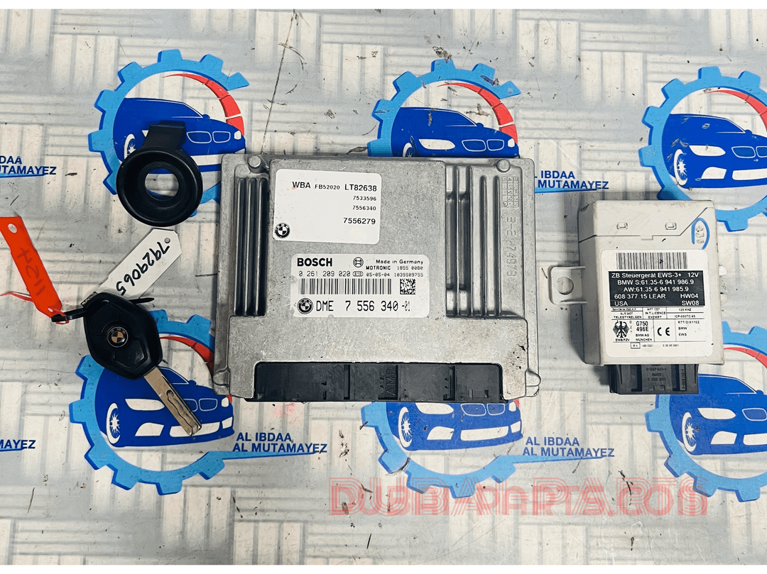 BMW X5 E53 N62B44 ENGINE CONTROL ECU UNIT SET 7556340