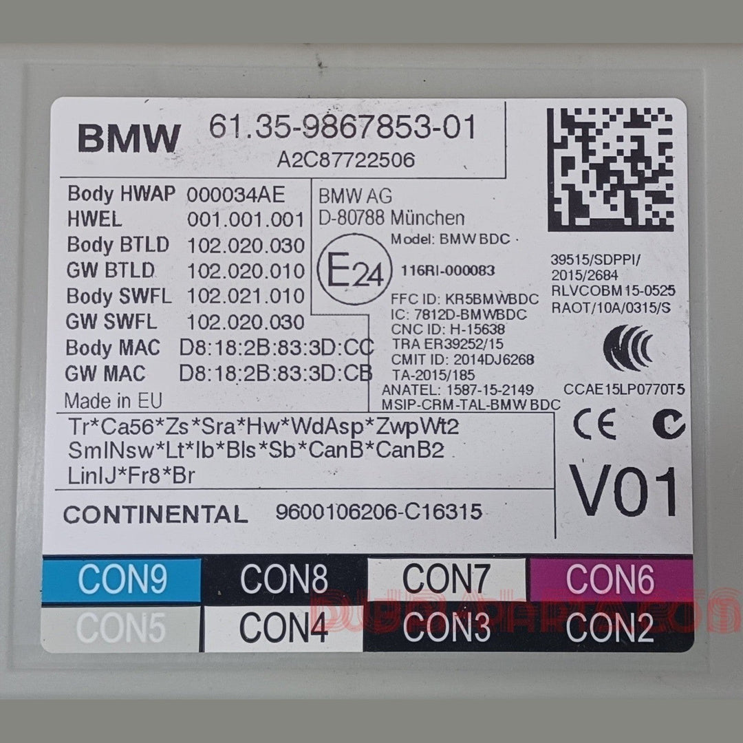 BMW G30,B47 Engine Control Module ECU-DDE-8591678 Good Quality used item