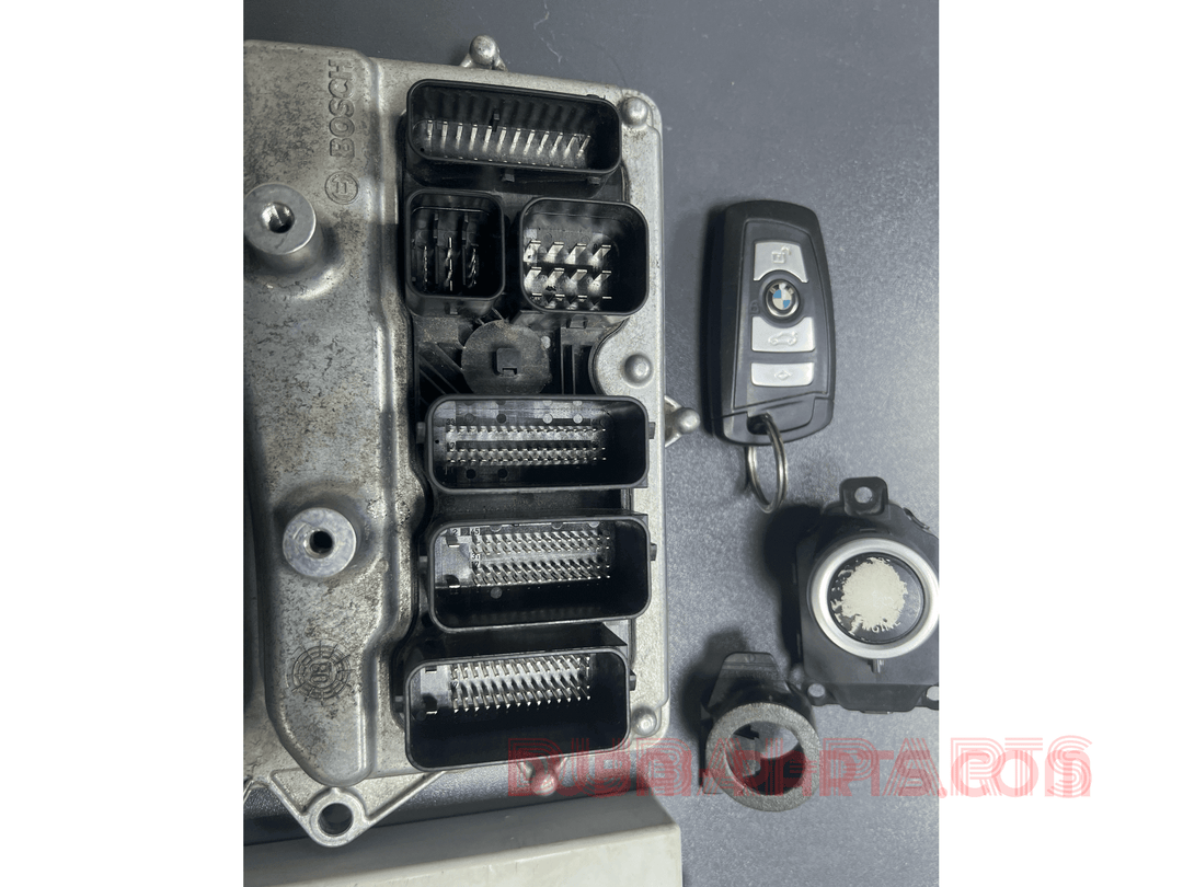 BMW 535i N55 F07 2010 ENGINE CONTROL UNIT ECU SET 7614649 Genuine Product used