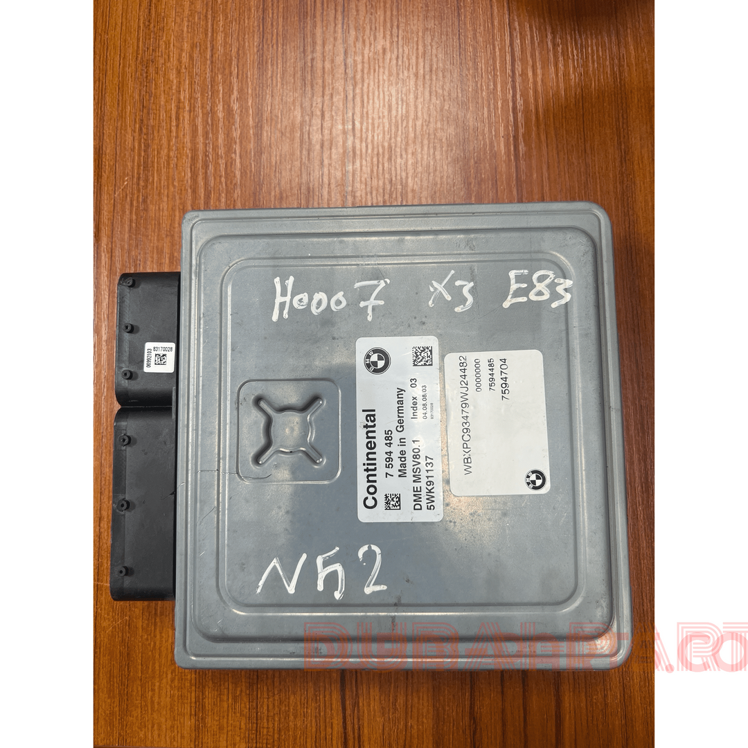 BMW X3 3.0si N52N engine control ecu module MSV80.1 7594485