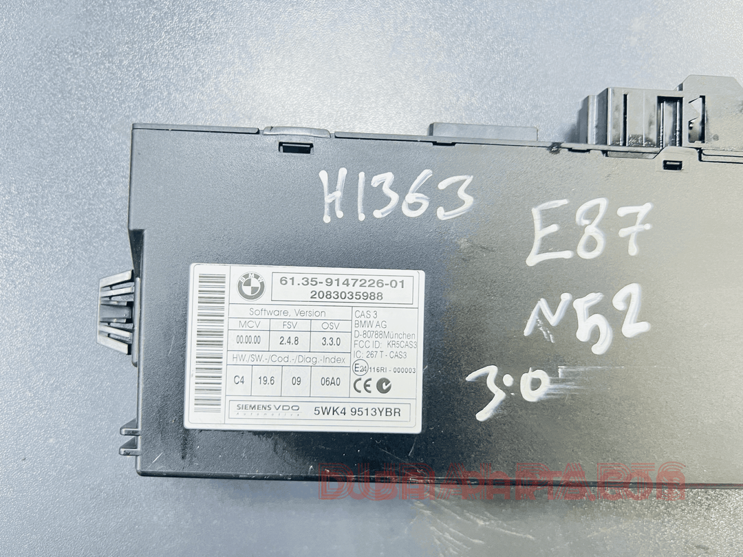 BMW 125i N52N E88 2008 ENGINE CONTROL ECU UNIT SET MSV80.0 7594483