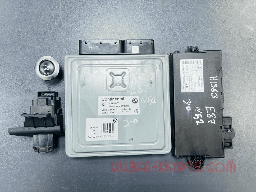 BMW 125i N52N E88 2008 ENGINE CONTROL ECU UNIT SET MSV80.0 7594483