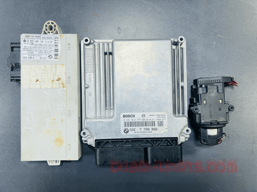 BMW 530d M57N2 E60 2006 ENGINE CONTROL ECU UNIT SET 7799856