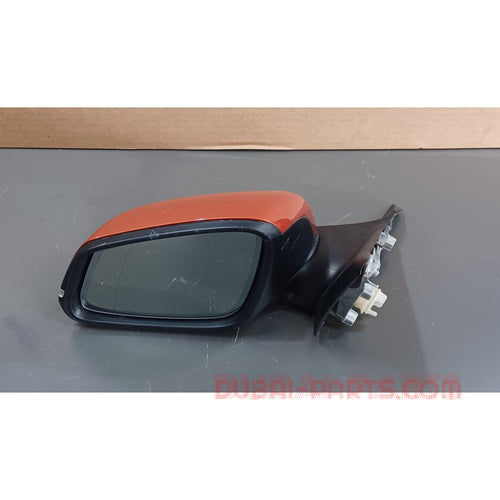 BMW F20 Side Mirror Left Side Orange Colour Foldable Type With Signal Light Genuine Product Used