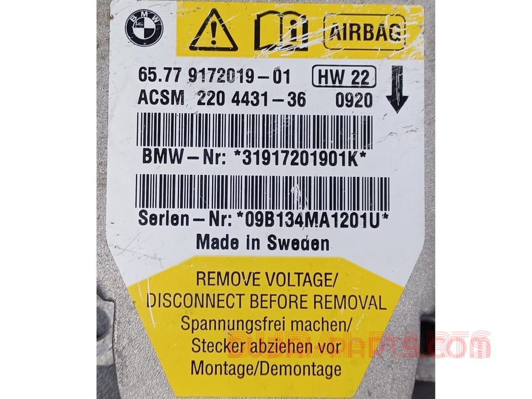 BMW E60,E61 Air Bag Control Unit Module 9172019 Genuine Product used item