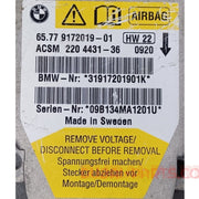 BMW E60,E61 Air Bag Control Unit Module 9172019 Genuine Product used item