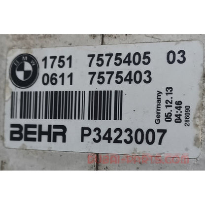 BMW F07 GT,F03 LCi,X6,F16 Intercooler Charge Air Cooler 7575405 Genuine Product Used