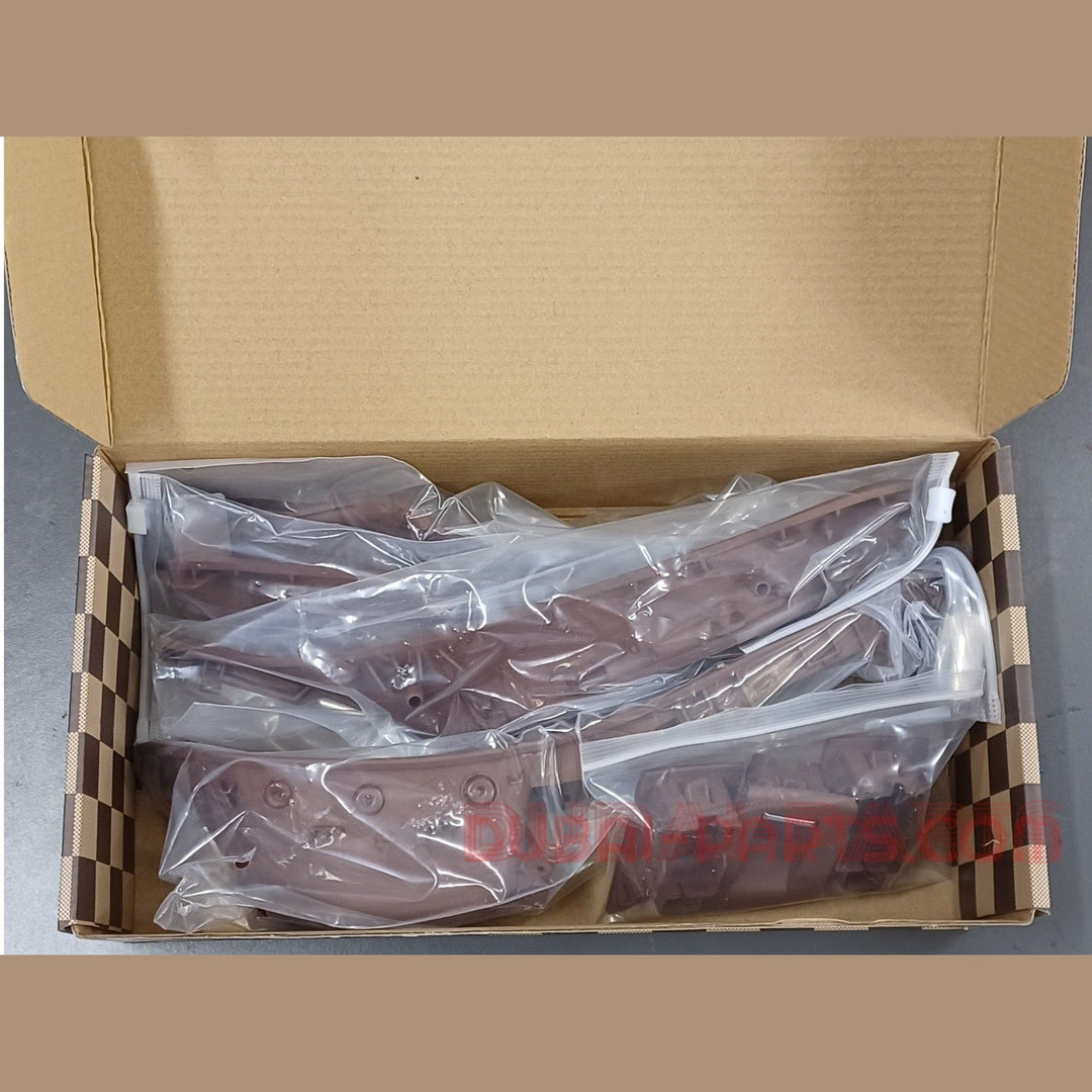 BMW F10 Seven Piece Inner Handle Set Red Brown Color Aftermarket New Product
