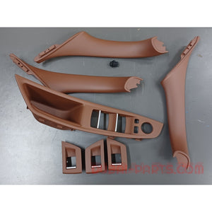 BMW F10 Seven Piece Inner Handle Set Red Brown Color Aftermarket New Product