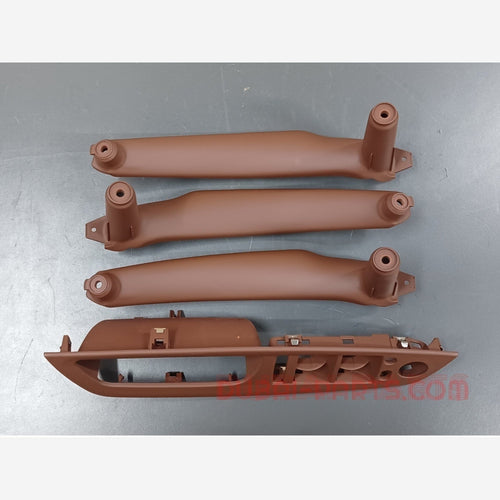 BMW E70 Door Inner Handle Set Four Piece Red Brown Color Aftermarket New Product