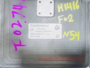 BMW 740Li N54 F02 ENGINE CONTROL ECU UNIT SET DME  MSD87.2 7633038