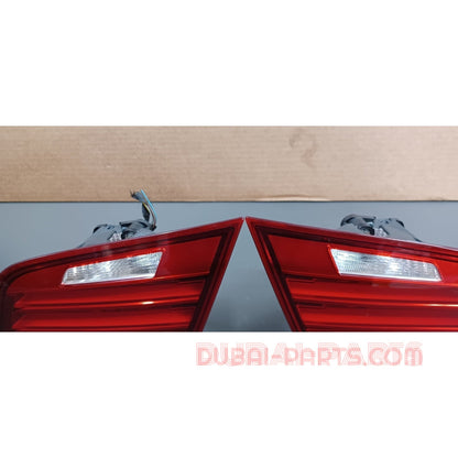 BMW F10 LCI Heckleuchte im Kofferraumdeckel, links und rechts, Paar, Teilenummern 7306164, 7306163, Originalteil, gebraucht 