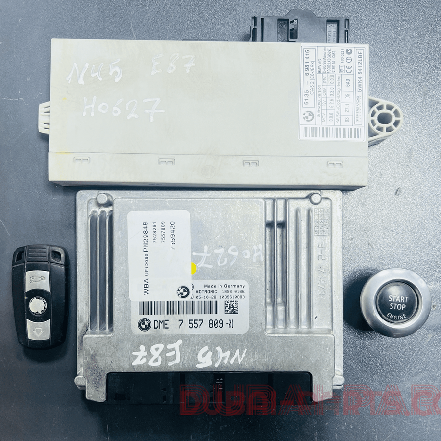 BMW 116i E87 2005 N45 ENGINE CONTROL ECU UNIT KIT DME 7557809