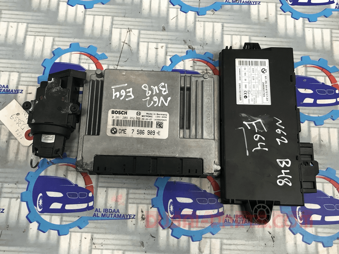 BMW E64 N62 B48 ENGINE CONTROL ECU SET 7586909