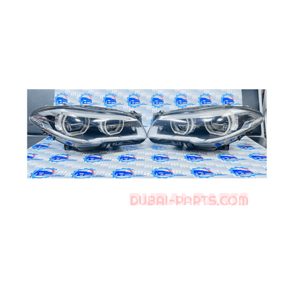 طقم مصابيح أمامية LED متكيفة من الفئة الخامسة لسيارة BMW F10/F11 (يابانية، قيادة يمين)
