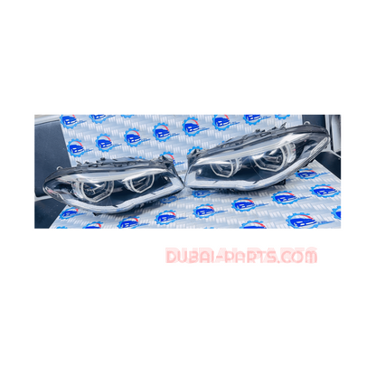 طقم مصابيح أمامية LED متكيفة من الفئة الخامسة لسيارة BMW F10/F11 (يابانية، قيادة يمين)