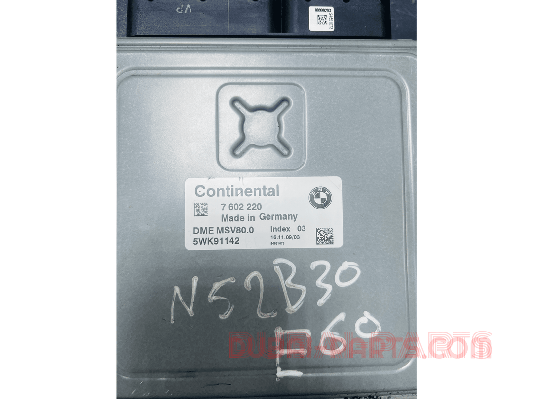 BMW 5 SERIES, X5 N52 ENGINE CONTROL ECU UNIT ECM DME MSV80.0 7602220