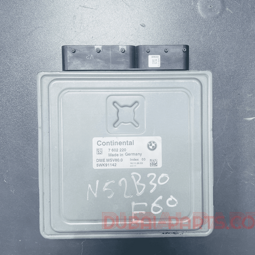 BMW 5 SERIES, X5 N52 ENGINE CONTROL ECU UNIT ECM DME MSV80.0 7602220