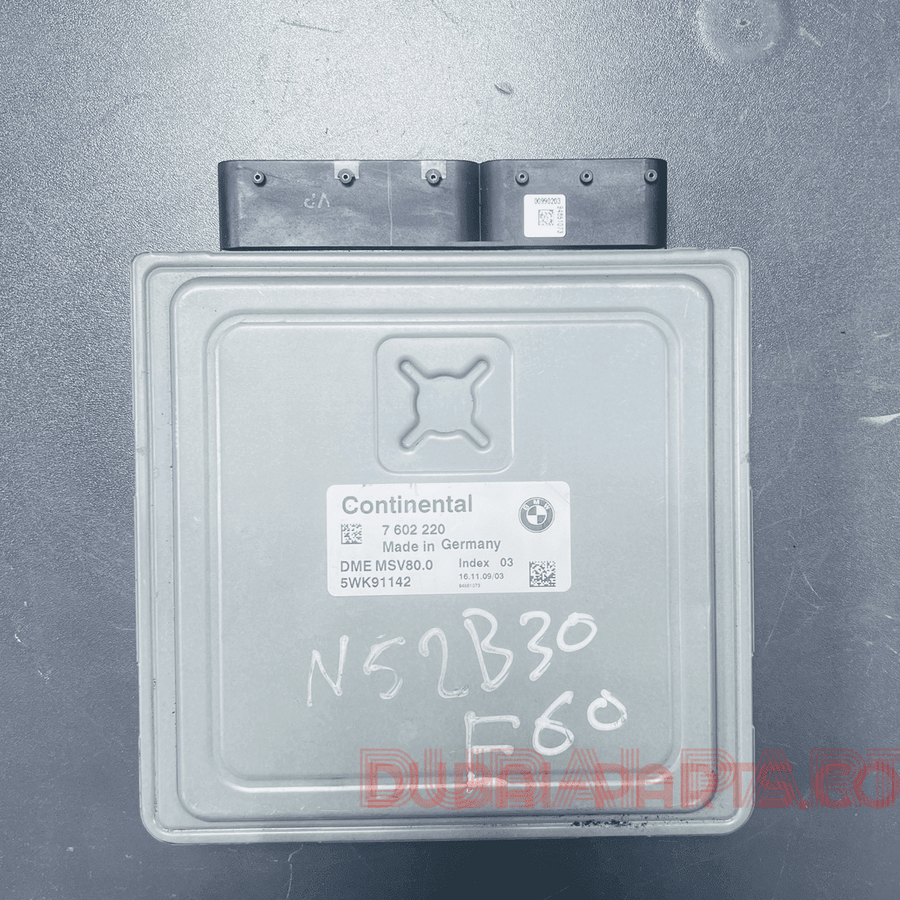 BMW 5 SERIES, X5 N52 ENGINE CONTROL ECU UNIT ECM DME MSV80.0 7602220