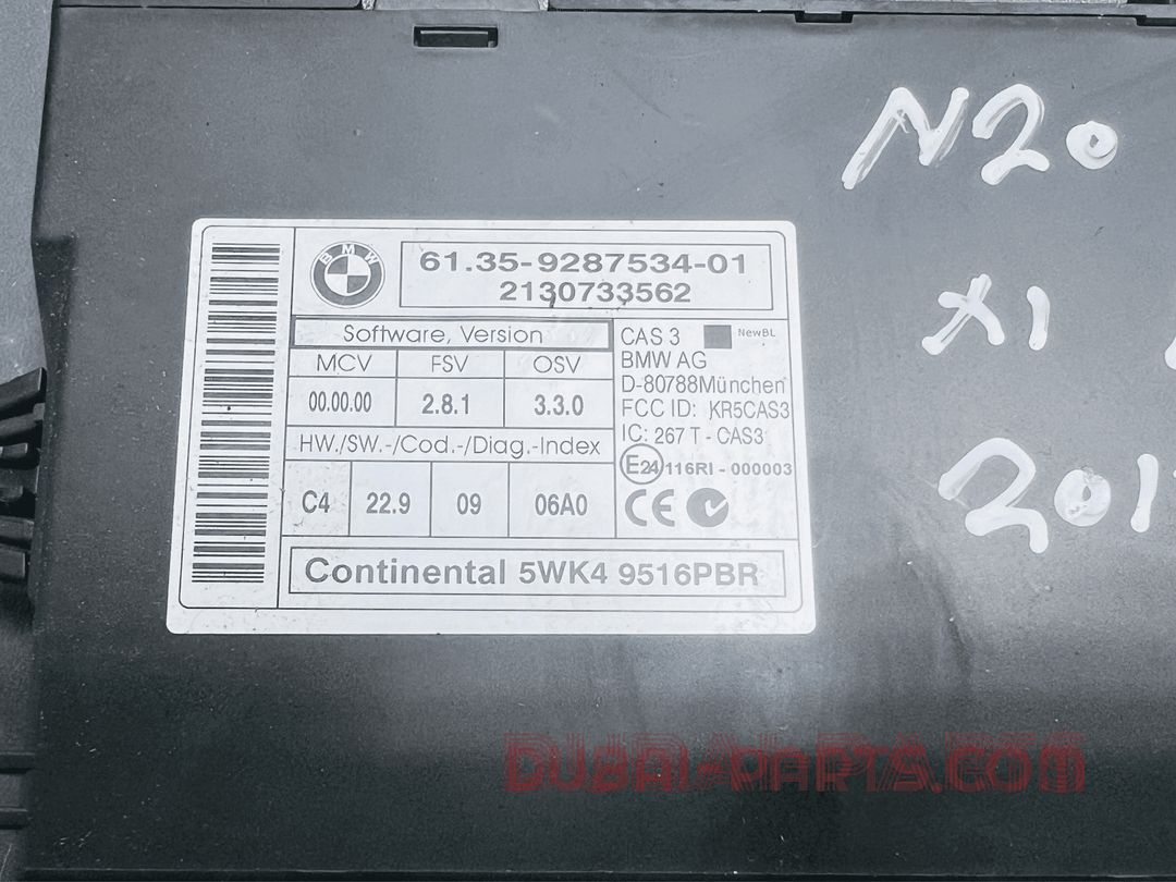 BMW X1 E84 2013 N20B20A ENGINE CONTROL ECU UNIT KIT DME 8610678