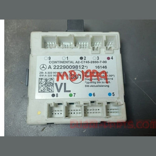 2014-2018 Mercedes-Benz W222 S-Class Front Left Side Door Control Module A222 900 98 12 OEM