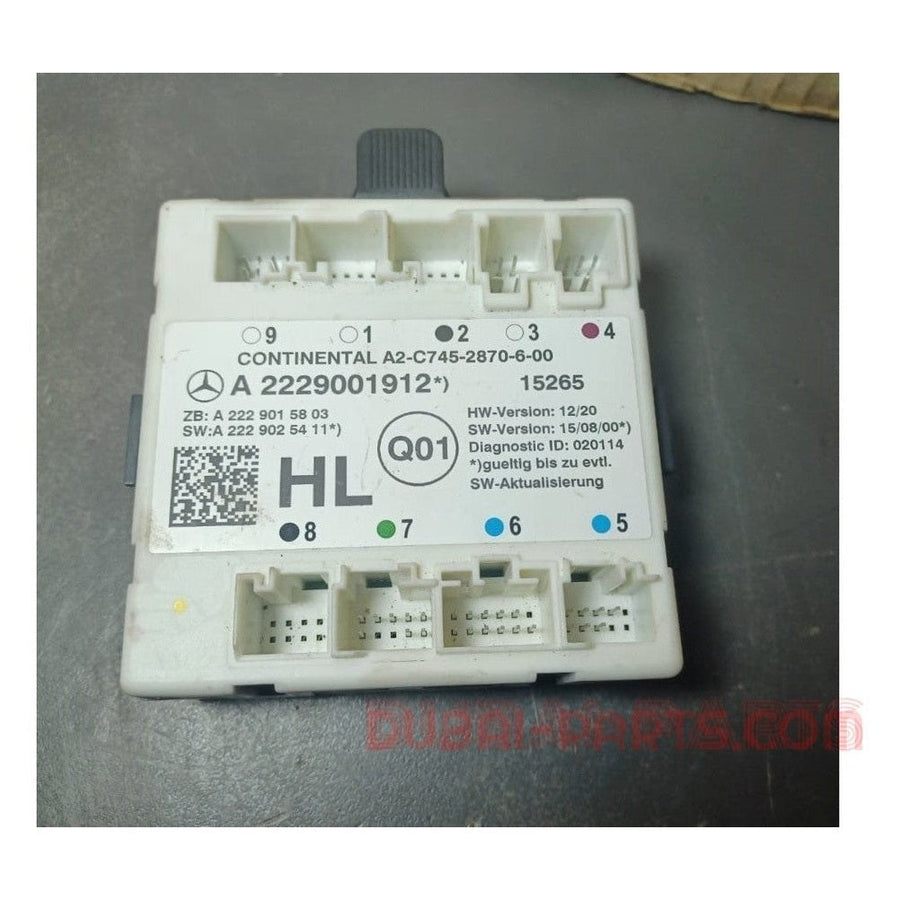 2014-2018 Mercedes-Benz W222 S-Class Rear Left Side Door Control Module A222 900 19 12 OEM