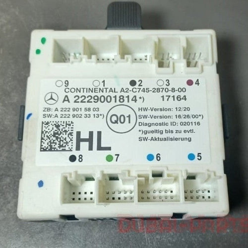 2014-2018 Mercedes-Benz W222 S-Class Rear Left Side Door Control Module A222 900 18 14 OEM